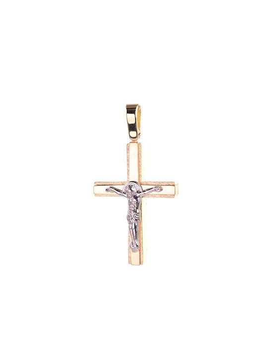 Paraxenies Gold Cross 14K with the Crucified