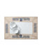Silk Fashion Platzdeckchen Blau 50x35cm 1Stück