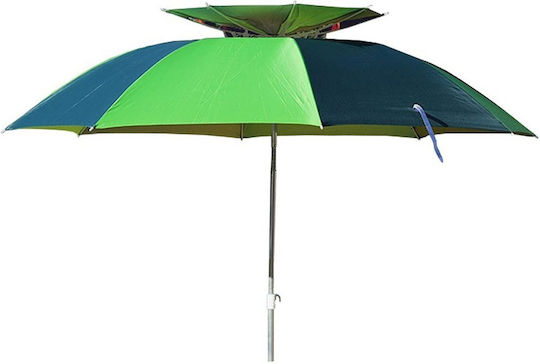 YB308 Folding Beach Umbrella Diameter 2m with Air Vent Multicolor