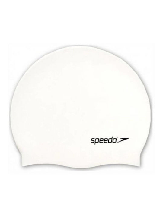 Speedo Silicone Kids Swimming Cap White