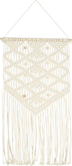 vidaXL Macrame Hängendes Wanddekoration Handgefertigt aus Stoff 80x40cm