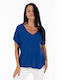 Donna Martha Women's Blouse with V Neckline RWA