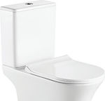 Wall Mounted Plastic Low Pressure Rectangular Toilet Flush Tank White