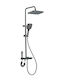 Shower Column with Mixer 74cm Gray