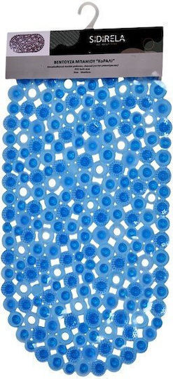 Sidirela Coral Bathtub Non-slip with Suction Cups Blue 39x69εκ.