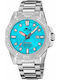 Lotus Watches Ανδρικό Ρολόι Μπαταρίας με Ασημί Ατσάλινο Μπρασελέ