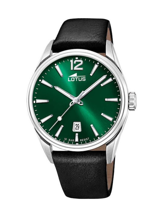 Lotus Watches Men's Watch Battery with Green Metal Bracelet