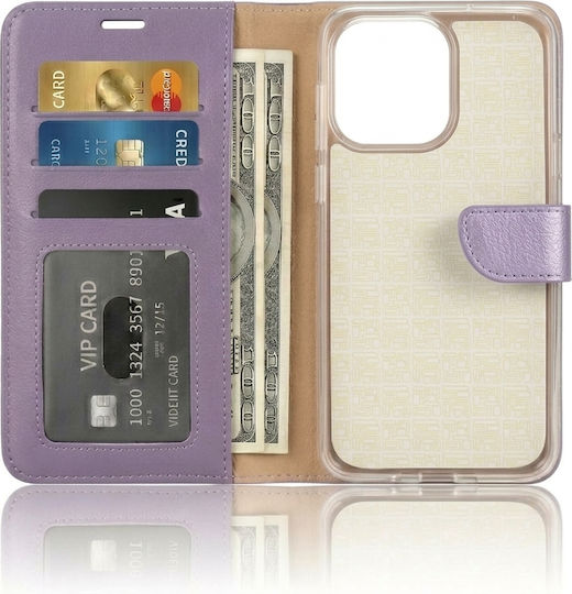 Leewello Wallet Σιλικόνης / Δερματίνης Μωβ (Redmi Note 10 5G / Poco M3 Pro)