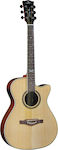 Eko Semi-Acoustic Guitar Cutaway Natural