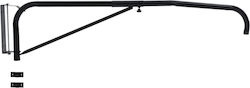 Vidaxl Rubber Wall-Mounted Boom Black Steel Black