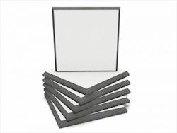 EQ Acoustics Colourpanel 60 Sound Absorbing Panel (6pcs) 60cm x 60cm x 50mm in White Color