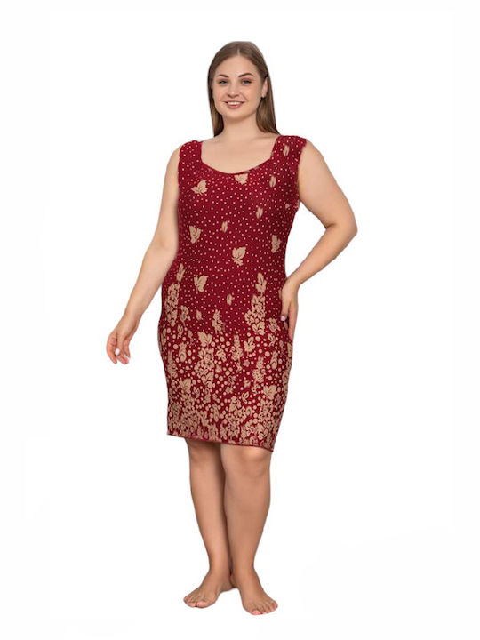 Summer Dress Dark Red