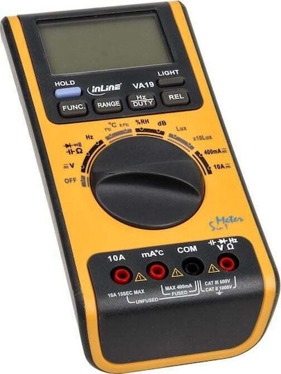 InLine Digitales Multimeter mit AC / DC / Temperaturmessung 43116