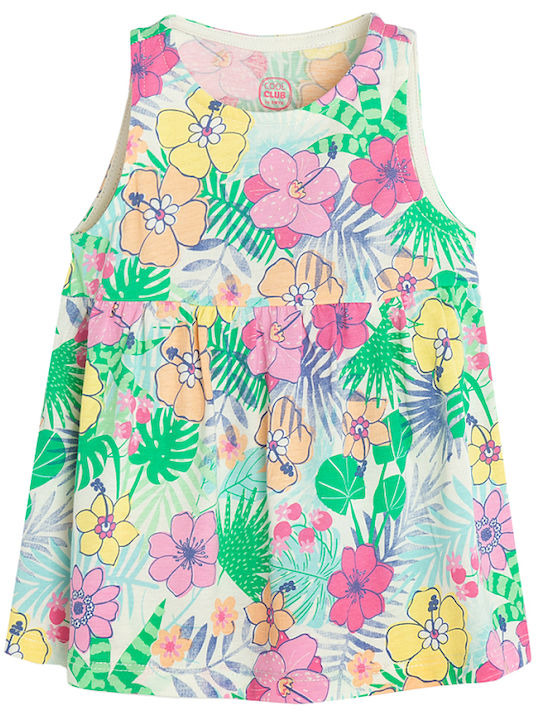 Cool Club Kids Dress Floral Sleeveless Green