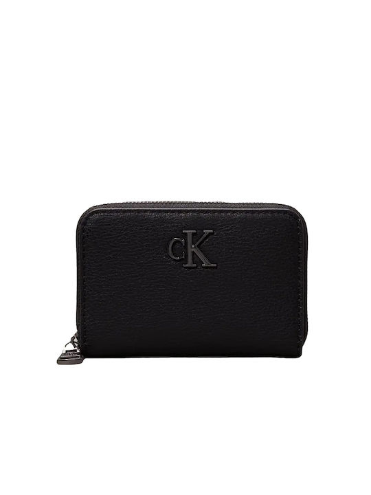 Calvin Klein Minimal Monogram Γυναικείο Πορτοφόλι Μαύρο