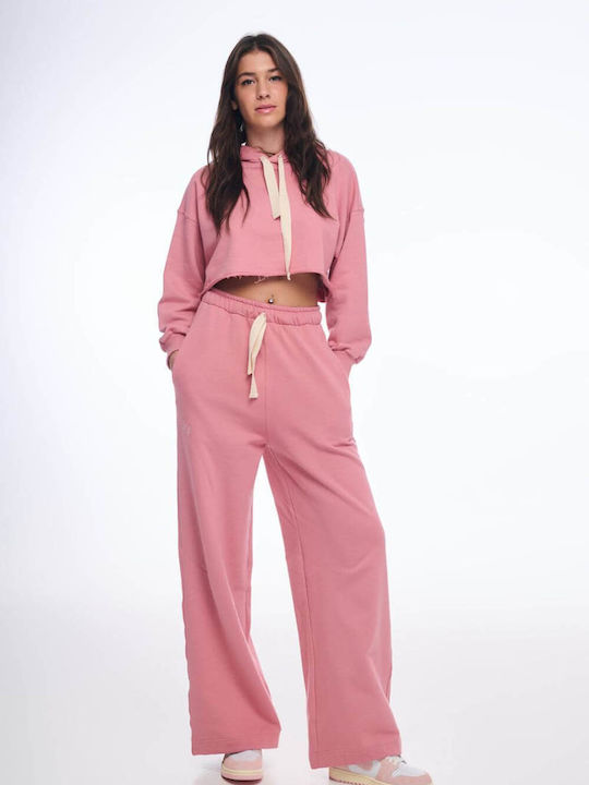 PCP Candy Παντελόνι Γυναικείας Φόρμας Ροζ