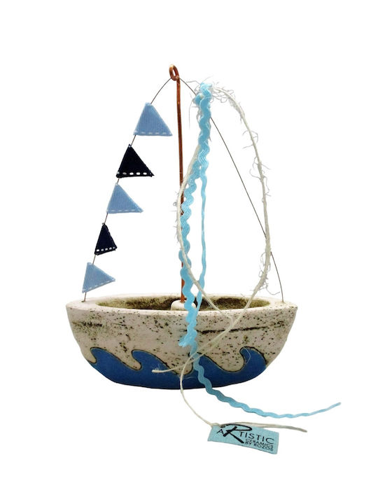 Rozos Ceramics Miniature Ship 11x16cm