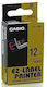 Casio Label Maker Tape in Black Colour Compatible with Casio XR EZ Label