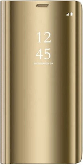 Oem Θήκη Clear View Cover Huawei Honor 9x Ροζ Χρυσό