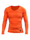 Nike Hypercool Compression Ανδρική Ισοθερμική Μακρυμάνικη Μπλούζα Compression Πορτοκαλί