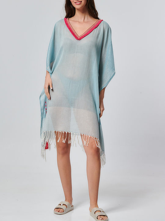 Amor Amor Women's Mini Dress Beachwear Lightblue