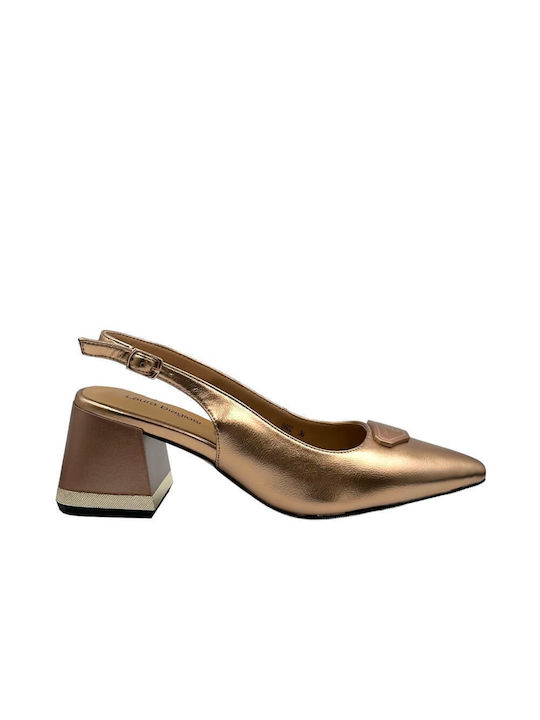 Laura Biagiotti Gold Heels