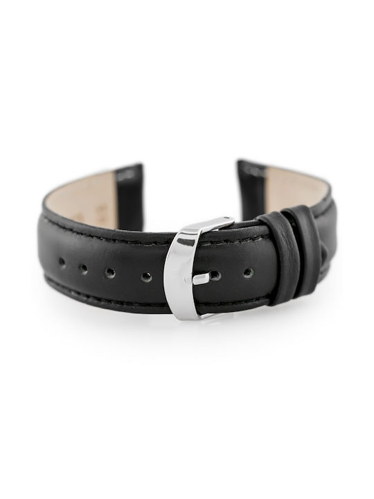 Pacific Leather Strap Black 22mm