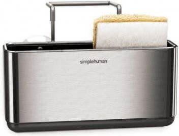 Simplehuman Поставка за гъба от inox в Сив Цвят 11x17.2x16см