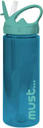 Must Team Plastic Kids Water Bottle with Straw ...