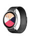 Spacecase Milanese Universal Metal Strap Smartwatches 20mm Stainless Steel Black 5903943240692