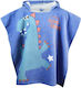 Energiers Kinder Strandponcho Dinosaurier Blau