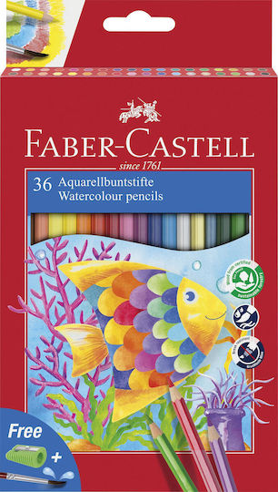 Faber-Castell Watercolour Farbstift-Set Aquarell 36Stück Packung von 1 Verpackungen