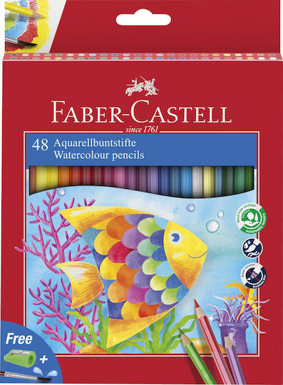 Faber-Castell Watercolour Farbstift-Set Aquarell 48Stück Packung von 1 Verpackungen