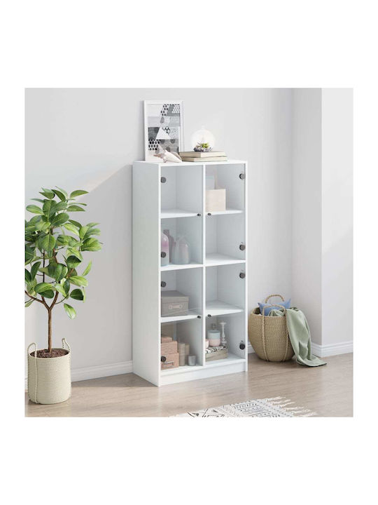 Wohnzimmer Vitrine aus Spanplatte mit Verglasun...