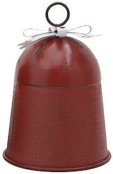 Inart Metal Red Small Bell D30x45 2-70-349-0006