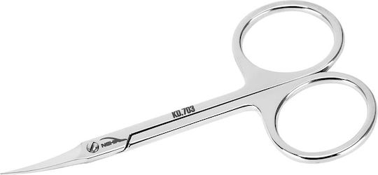 Nghia Nail Scissors Stainless With Curved Tip For Cuticles Silver 1 Piece