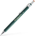 Faber-Castell Tk-fine 9719 Creion mecanic de desen Metalic 1mm cu Radiera Verde