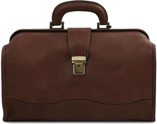 Tuscany Leather Δερμάτινη Ιατρική Τσάντα Raffaello σε Καφέ Χρώμα