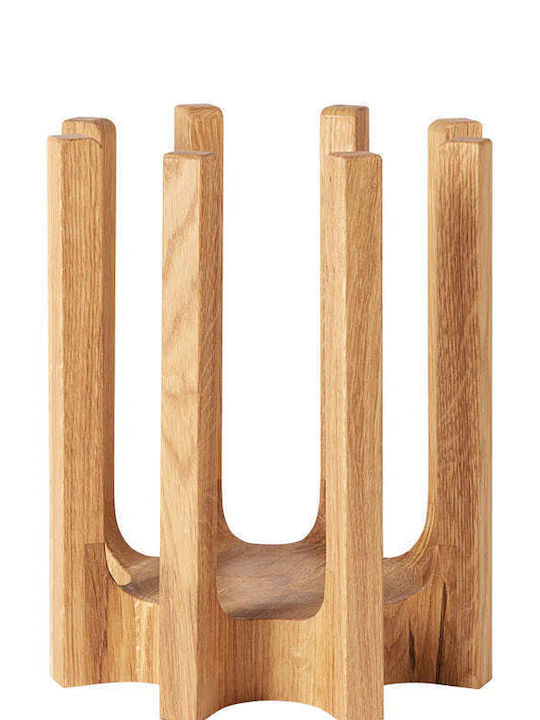 Kristina Dam Studio Fruit Bowl Wooden Beige 23x23x27cm