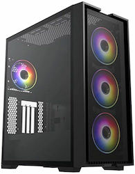 Hiditec H2 Air ARGB Full Tower Computer Case with Window Panel Black