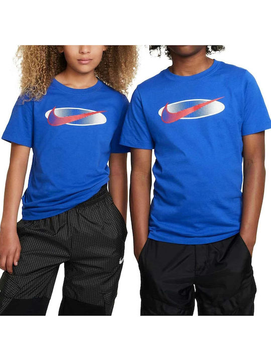 Nike Παιδικό T-shirt Μπλε Sportswear Core