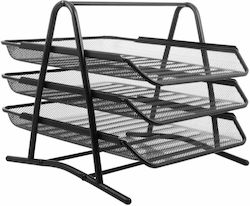 Wire Mesh Foska 3-tier Black Filing Tray