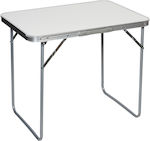 Keskor Tabelle Aluminium Klappbar für Camping Silber
