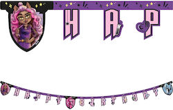 Happy Birthday Monster High Girlande 200cm