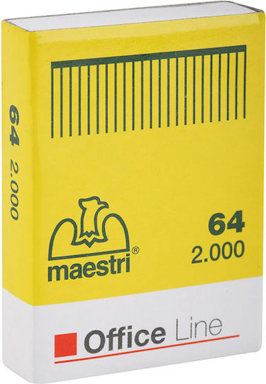 Roma Maestri No 64 Staples Box 2000 Pieces 4mmx6mm 0000683