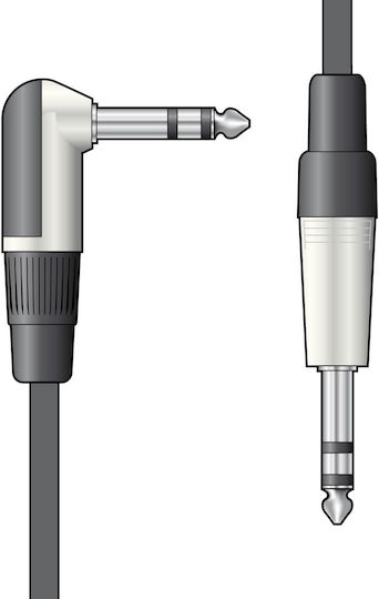Citronic S6j-90j300 Audio Cable 6.3mm Trs Right Angle Jack 6.3mm Trs Jack 3m Piece 19981