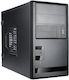 In Win EM-013 Gaming Mini Tower Κουτί Υπολογιστή με Πλαϊνό Παράθυρο Ασημί