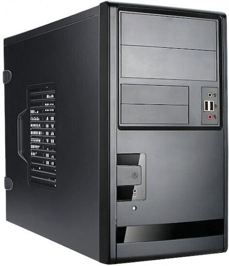 In Win EM-013 Gaming Mini Tower Κουτί Υπολογιστή με Πλαϊνό Παράθυρο Ασημί