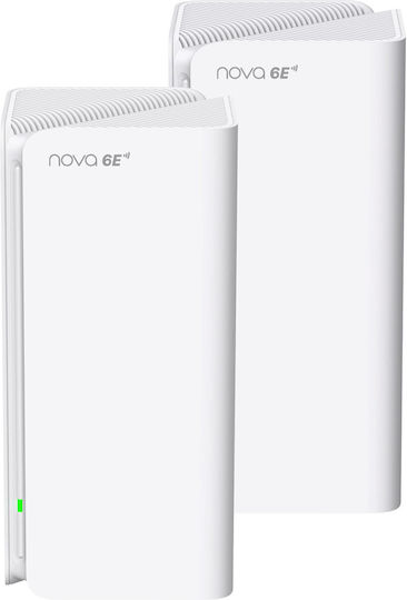 Tenda Tenda MX21 Pro Access Point Wi‑Fi 6 Dual Band (2.4 & 5GHz) σε Διπλό Kit Λευκό