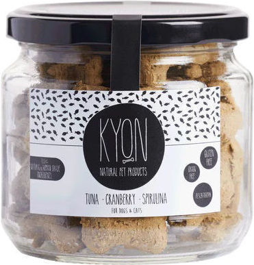 Kyon handgemachte Hunde Leckerlis Thunfisch Preiselbeere Spirulina 140gr